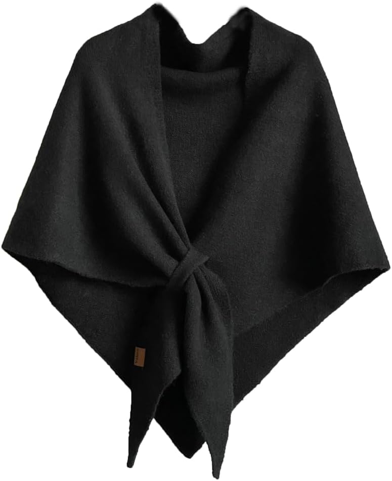 Upbull Winter Shawl Wraps Women Knitted Shawls and Wraps Cardigan Cape Wool Pashmina Shoulder Top Sweater Shawl Scarf 2025 - Image 1